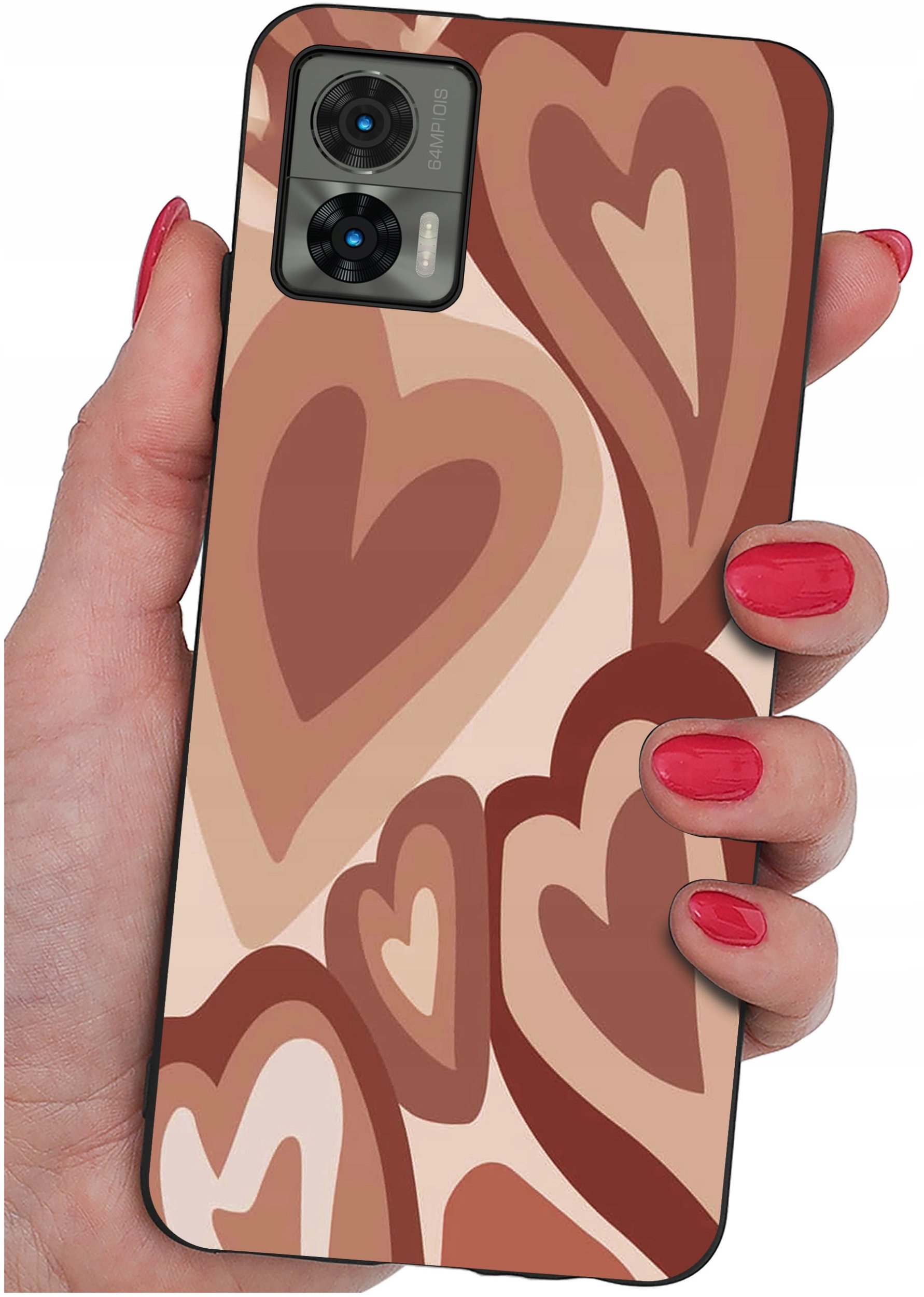 Etui do Motorola Moto Edge 30 Neo WZORY |SILIKONOWE MATT CASE + SZKŁO 9H