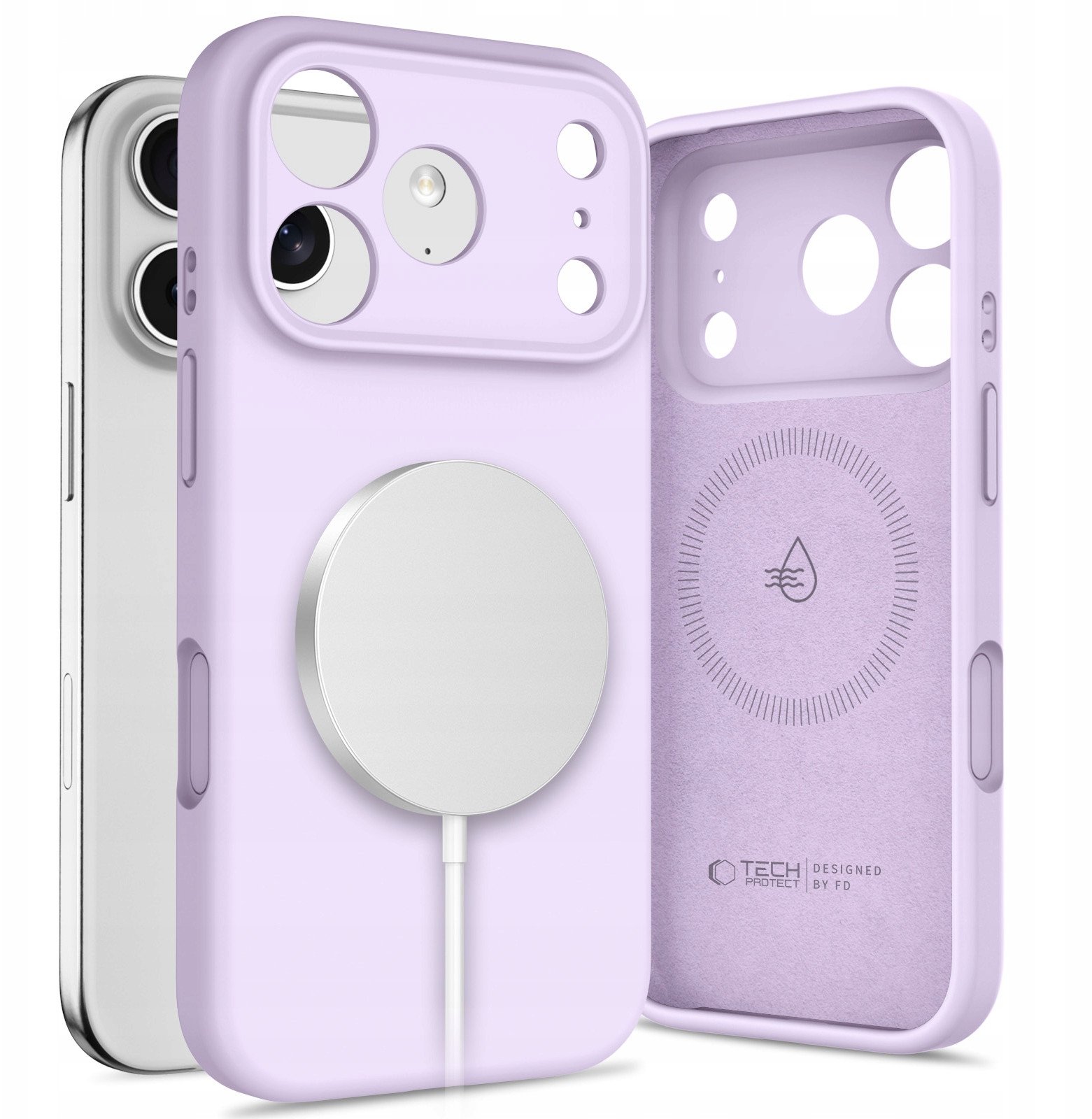 Etui Tech-Protect Silicone MagSafe do Apple iPhone 17 Pro Mauve