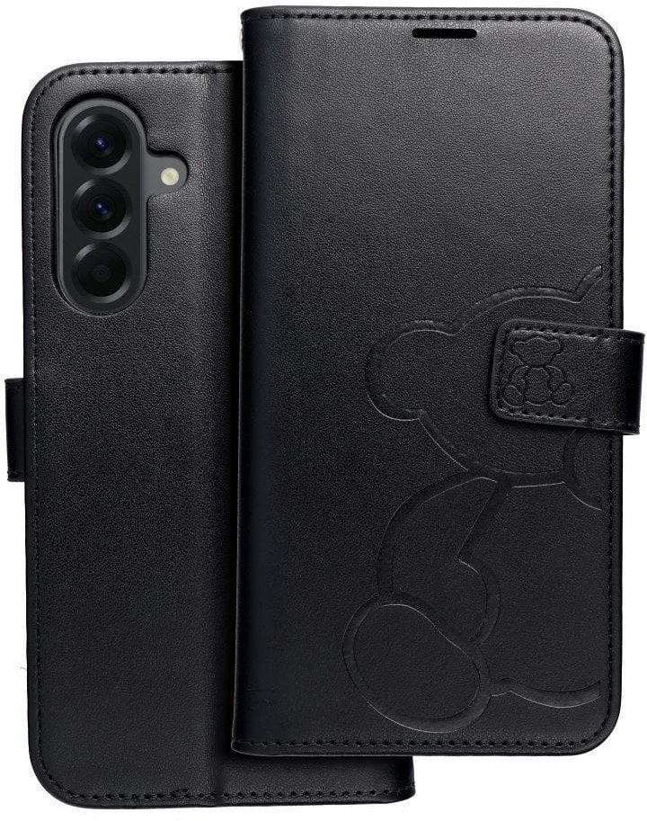 Kabura MEZZO Book do IPHONE 16e (SE 4 2025) teddy bear czarny