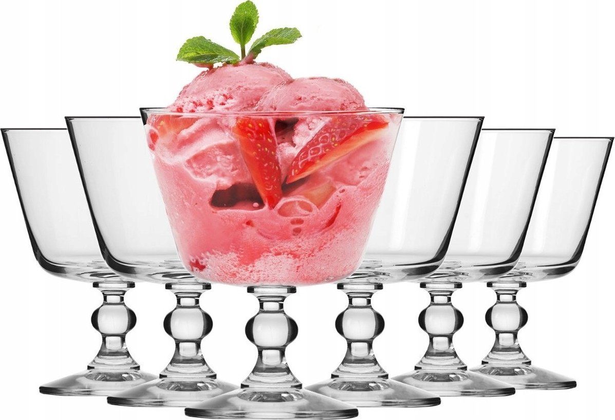 Krosno Pucharki do deserów lodów Krista KROSNO 6 sztuk