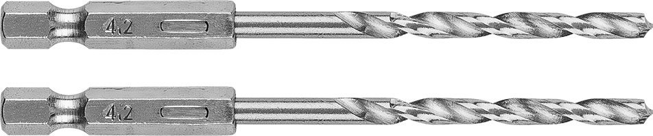 Wiertło Graphite Wiertło do metalu Hex 4.2 mm, 2 szt.
