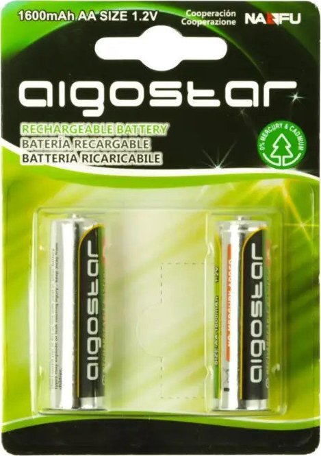 Aigostar Ładowalna bateria AA 1600mAh 1.2V 2 szt. Ładowalna bateria AA 1600mAh 1.2V 2 szt.