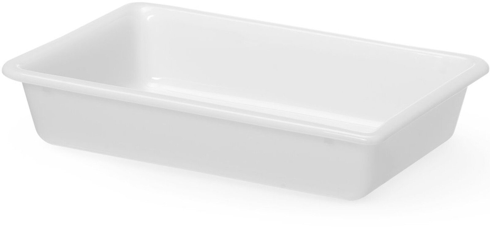 Hendi Pojemnik do panierowania płaski 3 l 340x235x70 mm - biały