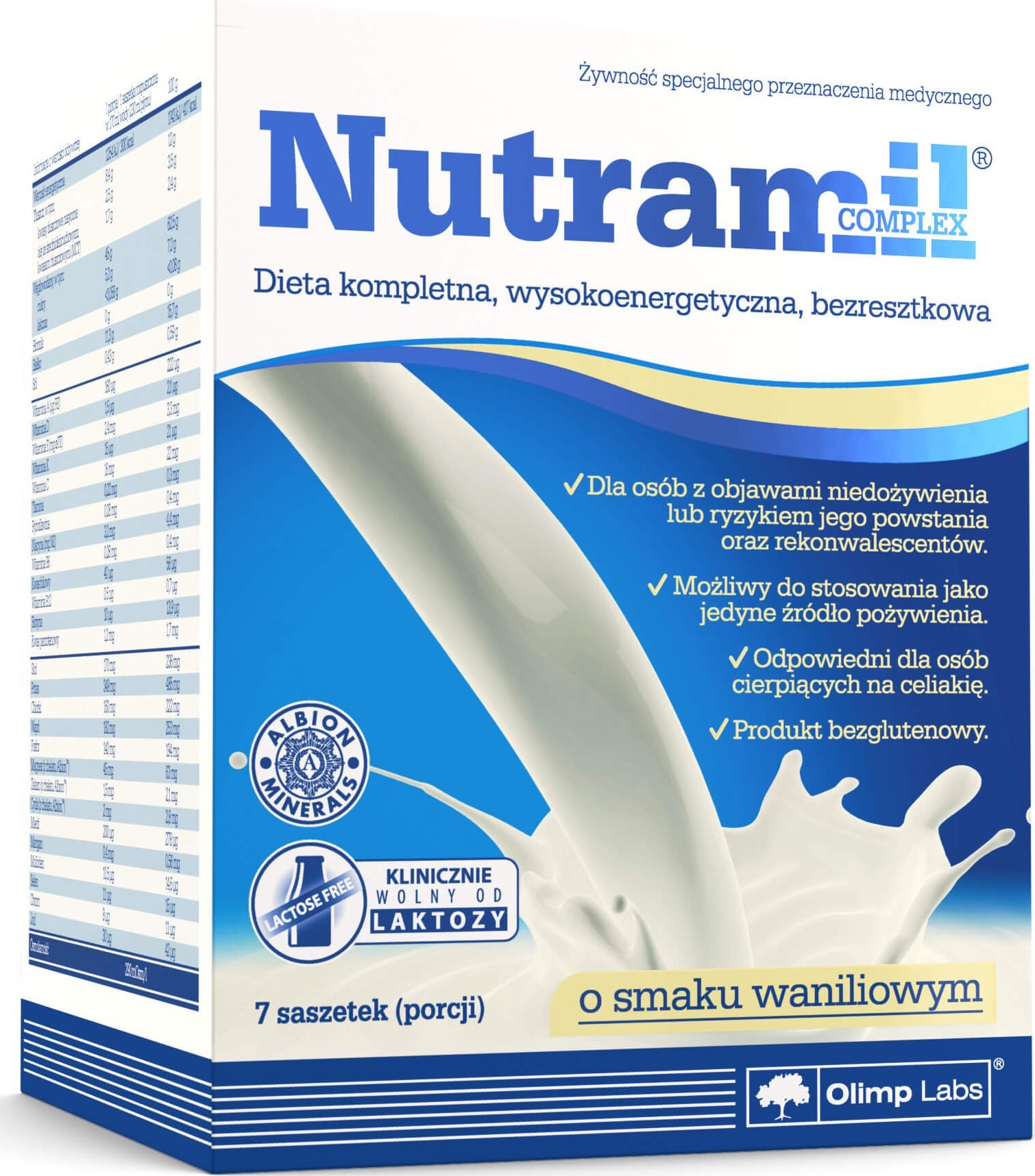 Olimp Nutramil complex - 7 Saszetek - Wanilia