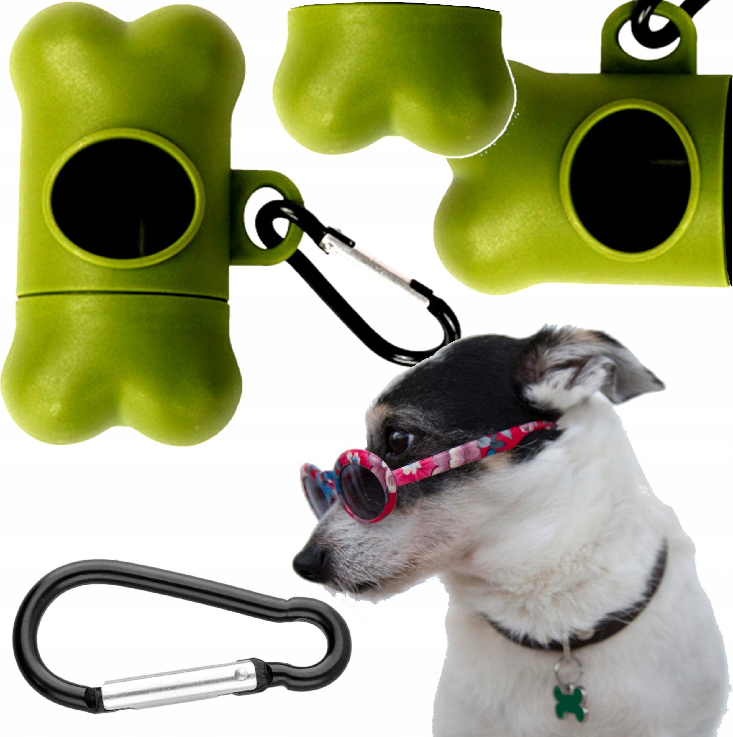 Etui na woreczki na psie odchody zielone koÅÄ