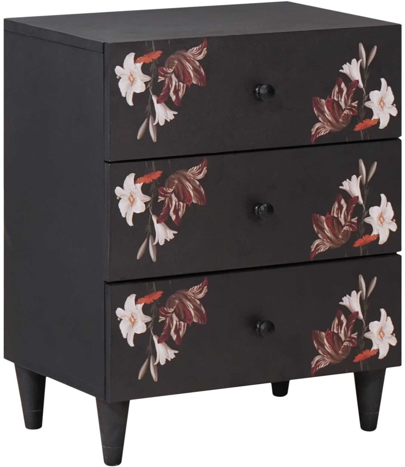 vidaXL Stolik nocny Wielokolorowy 50 x 33 x 60 cm Drewno mango