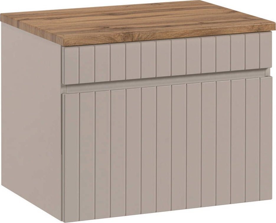 Comad Szafka pod umywalkę z blatem, Iconic, 60x46x46 cm, beżowy, mat