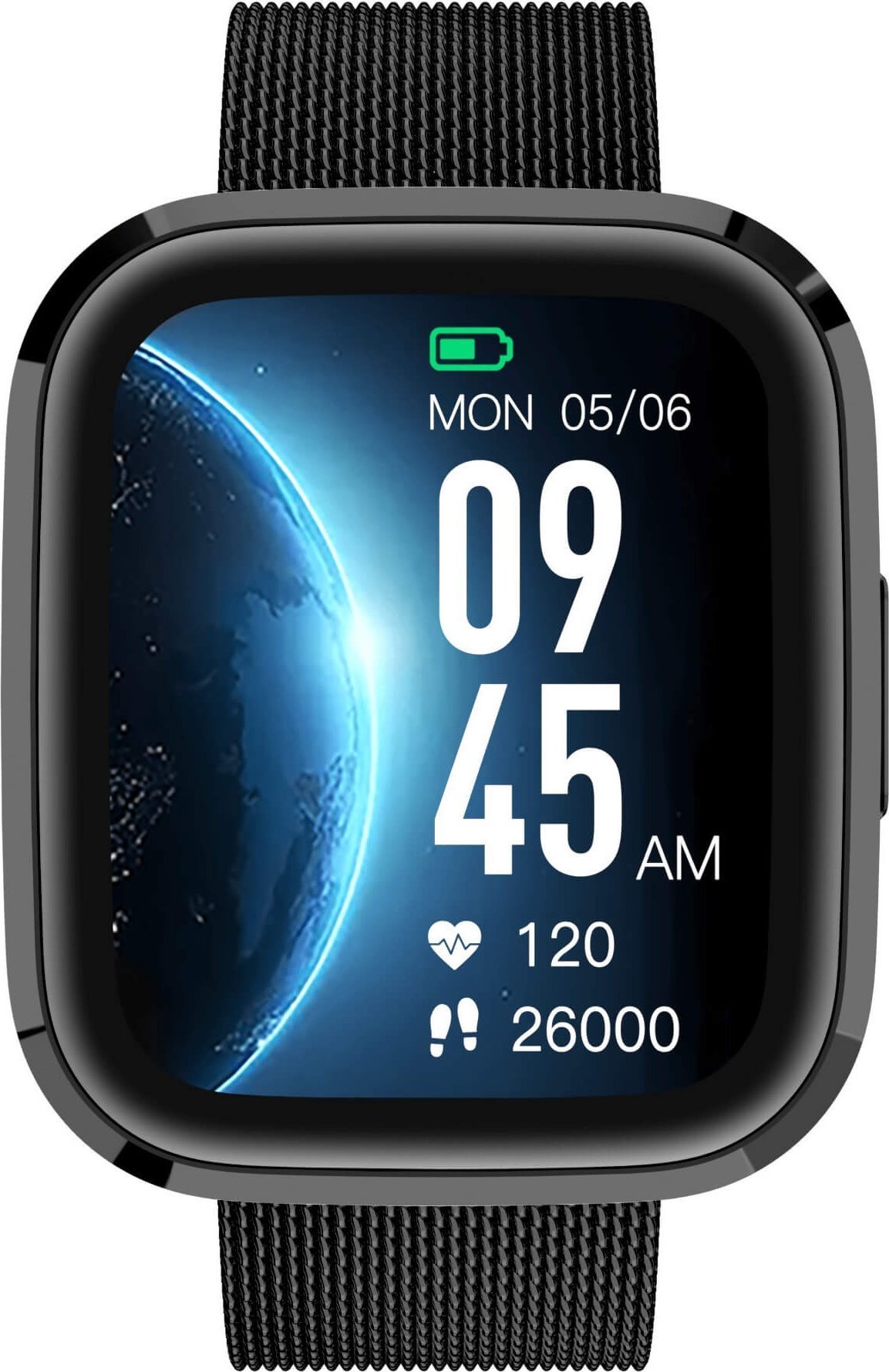 Smartwatch Garett GRC Style Czarny Stalowy