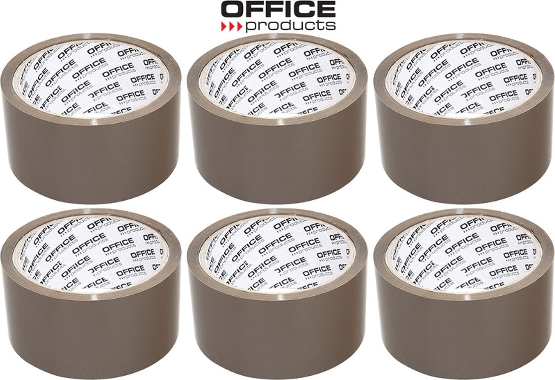 Office Products Taśma pakowa 48mm/50y Hot-melt brązowa (6)