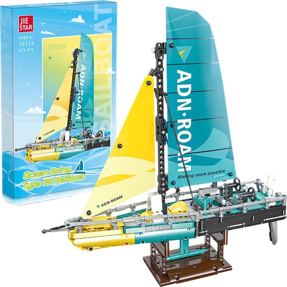 Klocki Konstrukcyjne Żaglówka Łódź Type 65 Model 675el