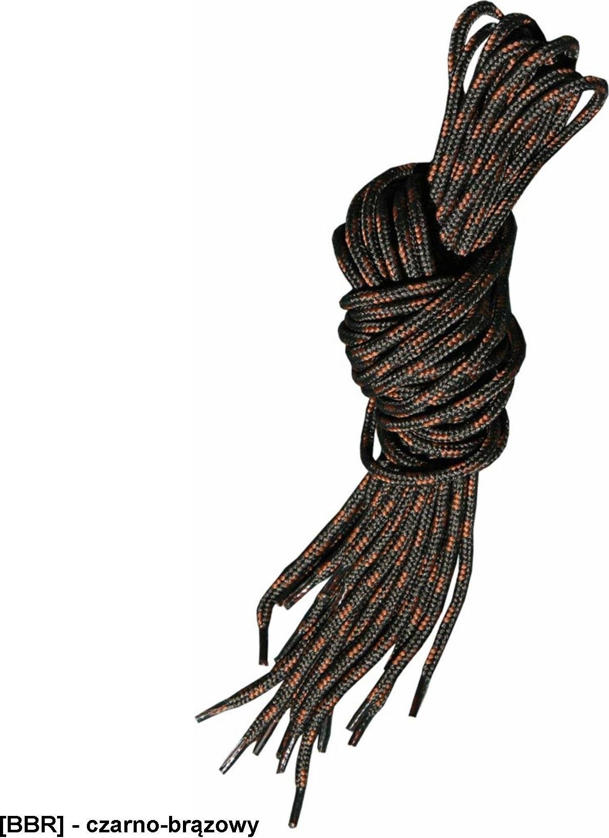 R.E.I.S. BR-LACE-T-O SZNURÓWKI - 100, 120, 150cm. - czarno-brązowy 120 cm