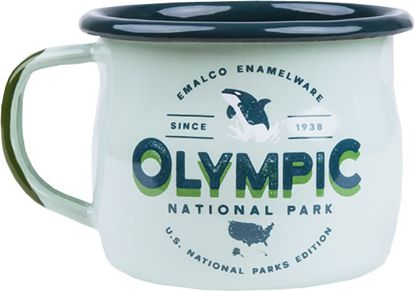 U.S. National Parks Kubek emaliowany zielony groszek