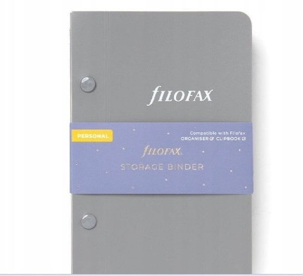 Filofax Osobista teczka archiwalna szara