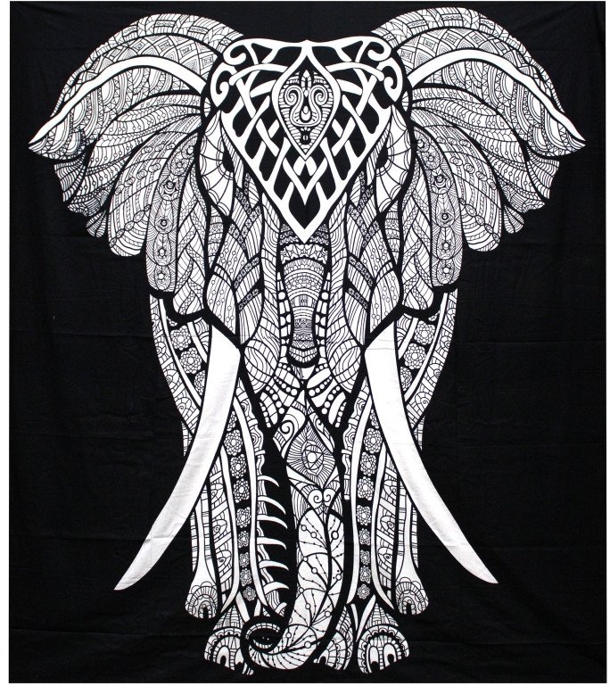 Bawełniana Ozdoba Ścienna - Słoń