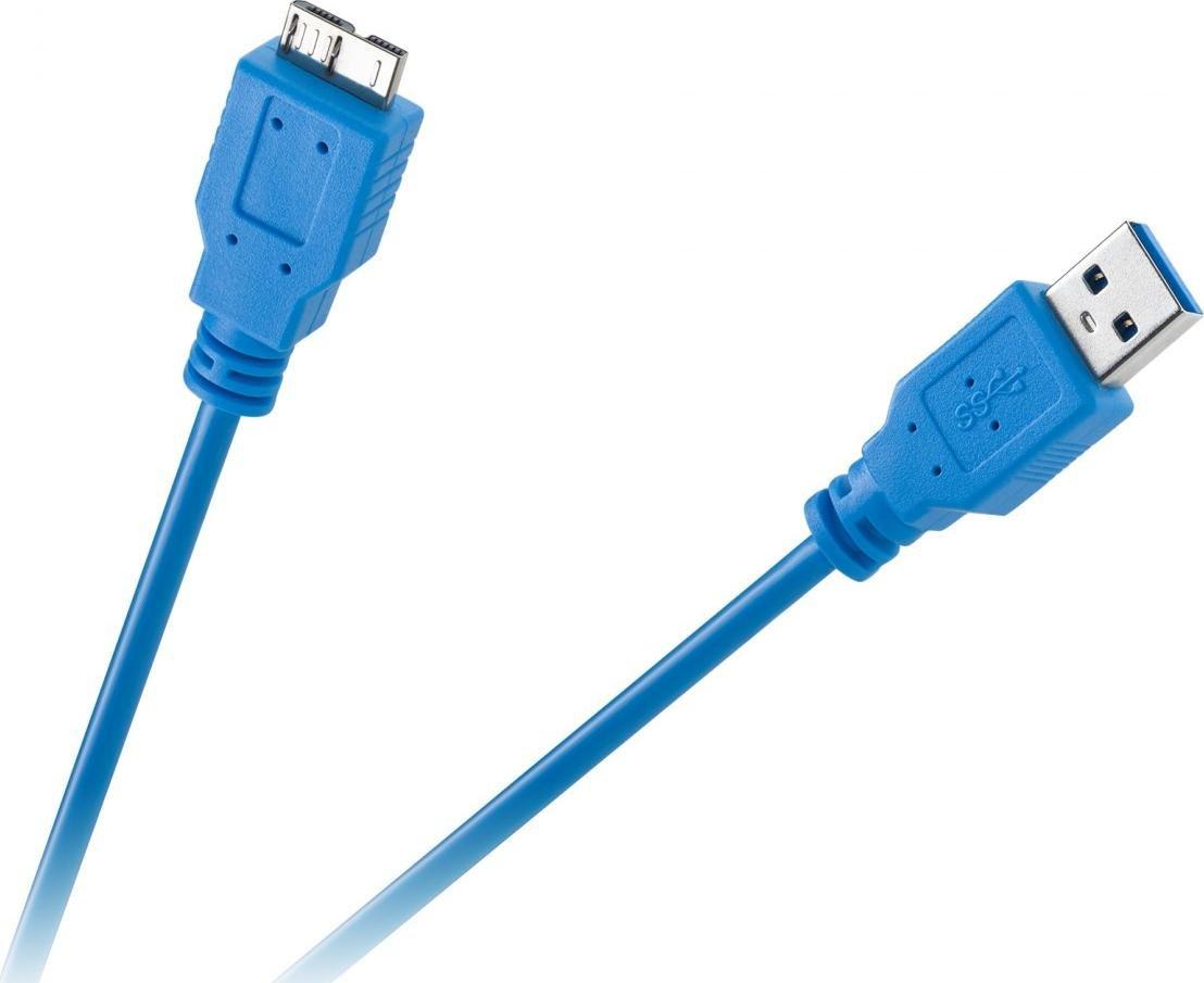 Kabel USB Cabletech USB-A - microUSB 1.8 m Niebieski (KPO2902)