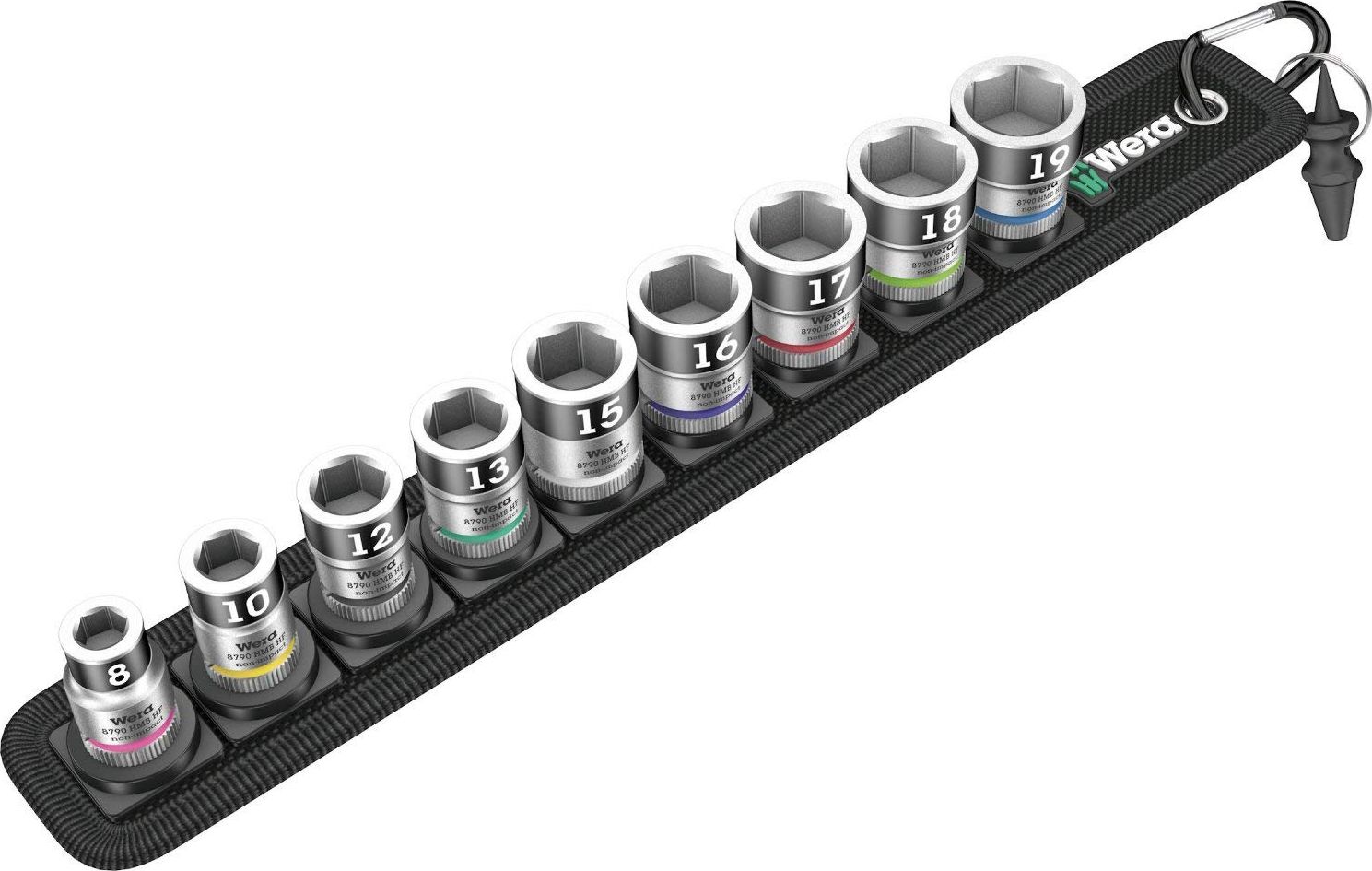 Wera Wera Zyklop Socket Set Belt B1 - 3/8 - 10-piece - socket insert