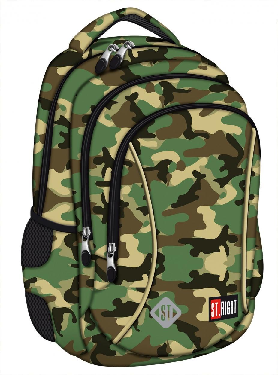 St. Majewski Plecak 3-komorowy Moro