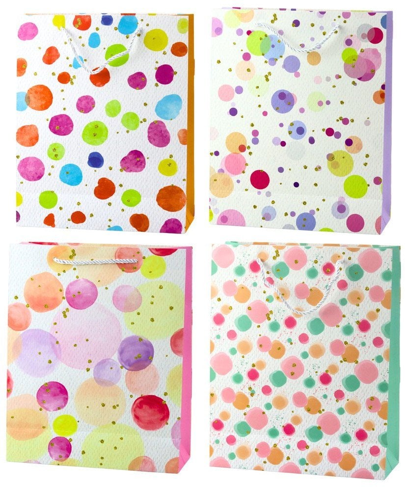 Lean Torba prezentowa - Kropki Akwarelowe Pastelowe 32 × 26 × 10 cm