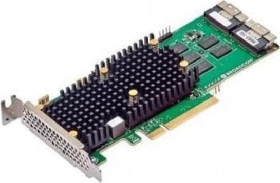 Kontroler Broadcom Broadcom MegaRAID 9660-16i - Speichercontroller (RAID) - 16 Sender/Kanal - SATA 6Gb/s / SAS 24Gb/s / PCIe 4.0 (NVMe) - RAID RAID 0,