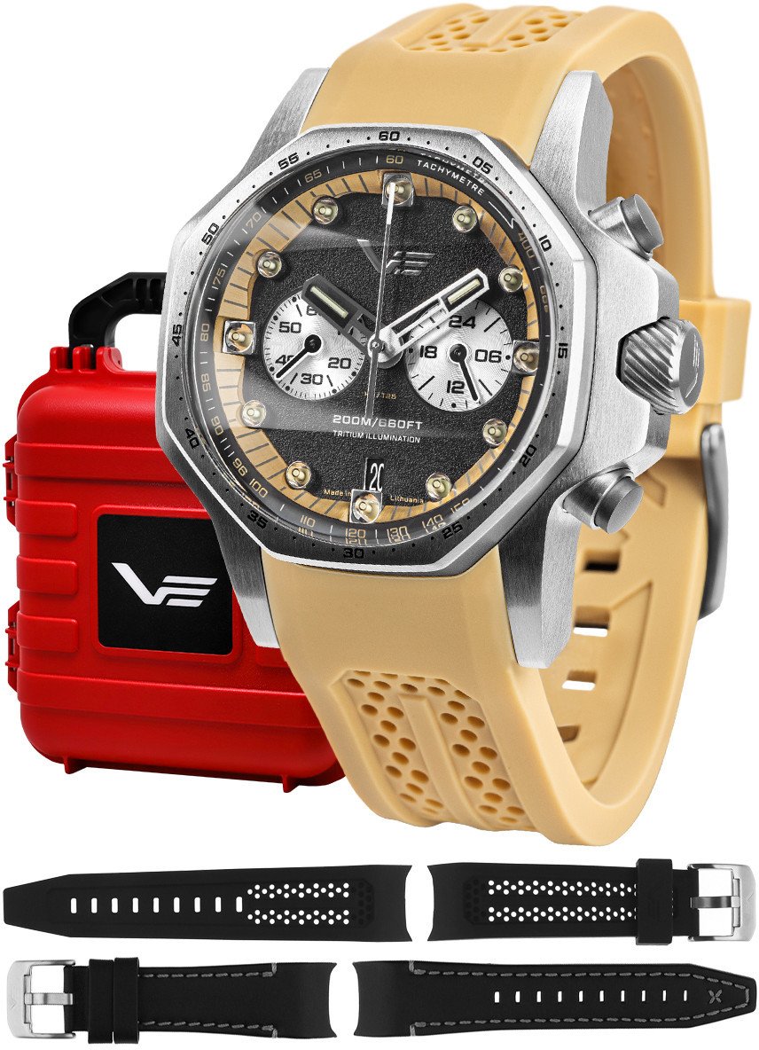 Zegarek męski Vostok Europe VK64-640A698SK beżowy