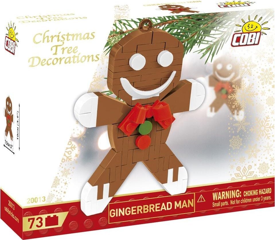 Cobi Dekoracja choinkowa z klocków - Piernikowy Ludzik