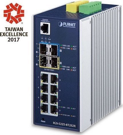 Switch Planet IP30 Industrial L2+/L4 8-Port