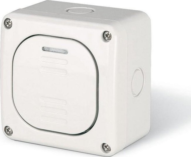 Scame Łącznik schodowy natynkowy, 10AX M95, IP66, szary, PROTECTA