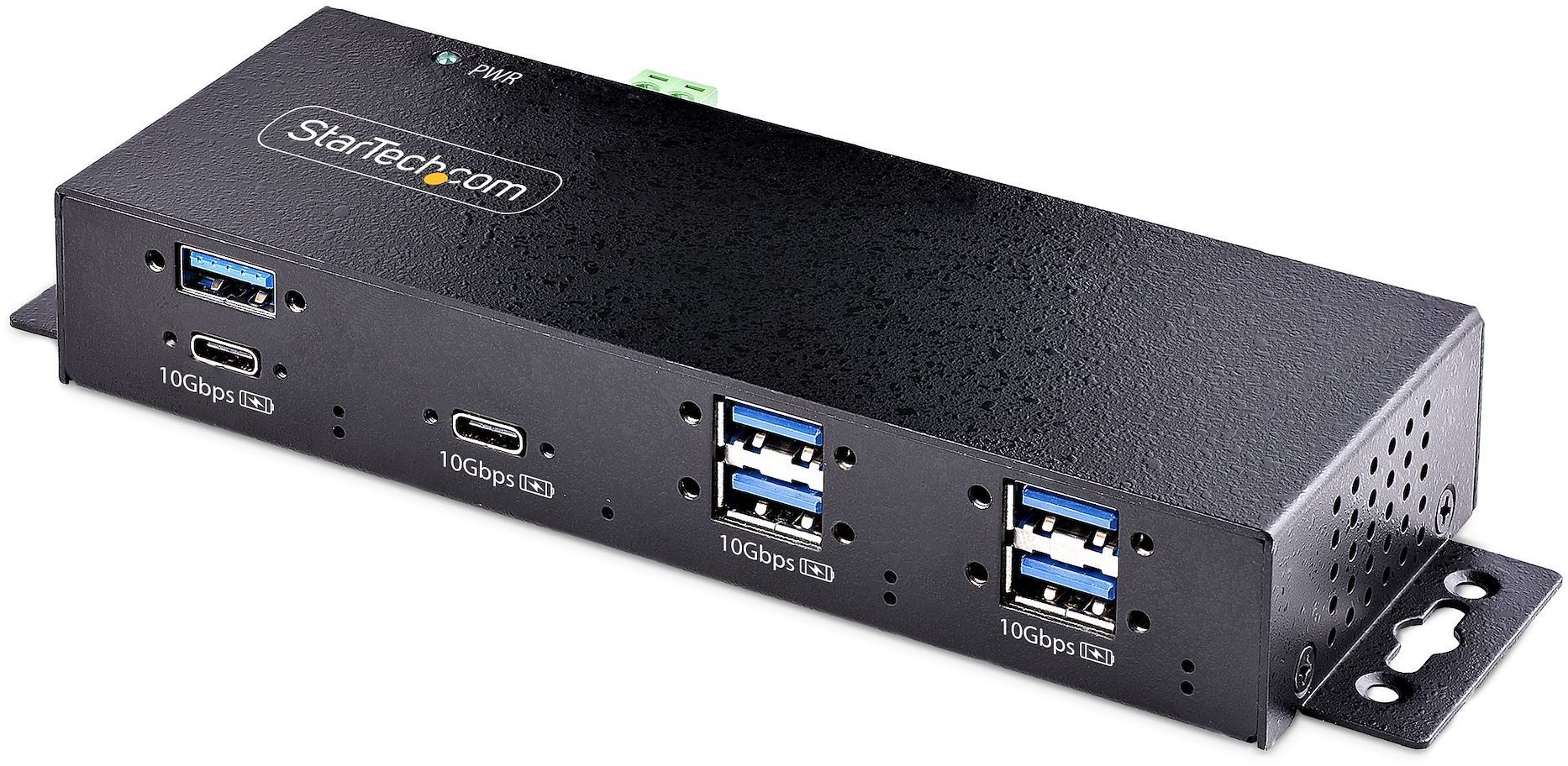 Karta sieciowa StarTech 7-Port USB-C Hub Przemysłowy USB-Hub z 10Gbps i zasilaczem 5x USB-A/2x USB-C Ports Aktywny rozdzielacz USB