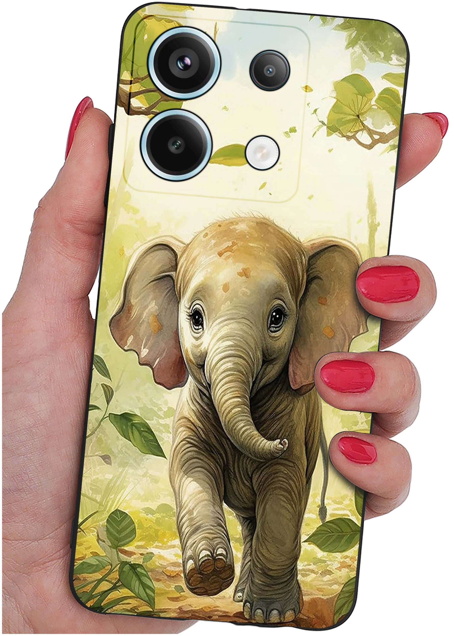 ETUI do Xiaomi Redmi Note 13 Pro 5G WZORY |SILIKONOWE MATT CASE +SZKŁO 9H