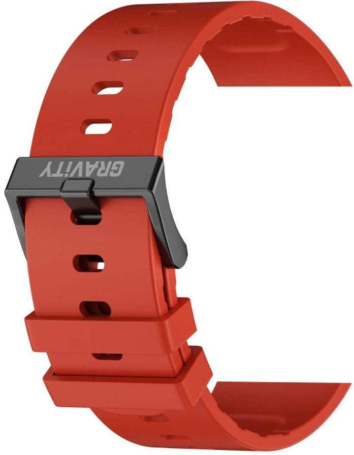 Gravity Czerwony pasek silikonowy 24 mm - do GT21; RNCE96 i inne