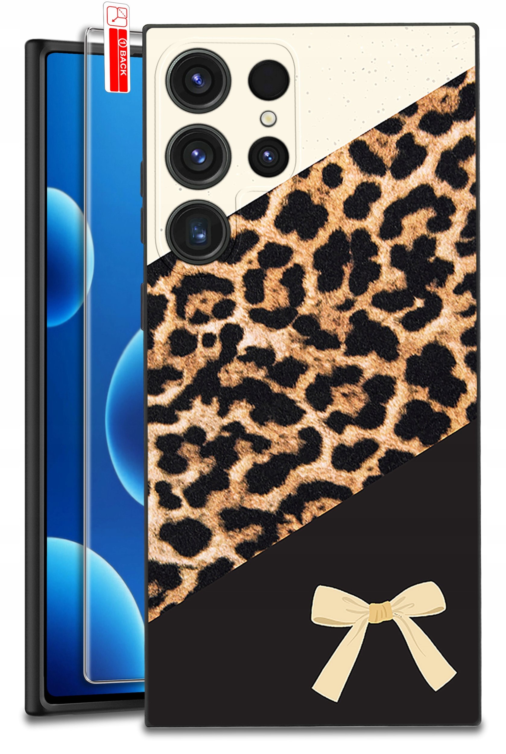 ETUI do Samsung Galaxy S24 Ultra | WZORY | SILIKONOWE MATT CASE + SZKŁO 9H