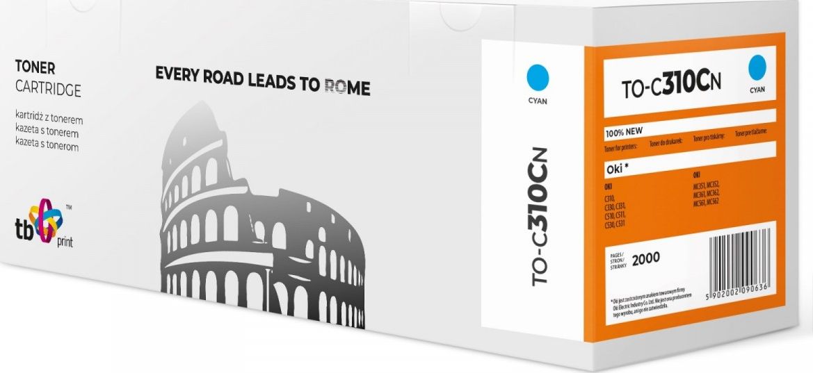 Toner TB Print Cyan Zamiennik 44469706 (TO-C310CN)