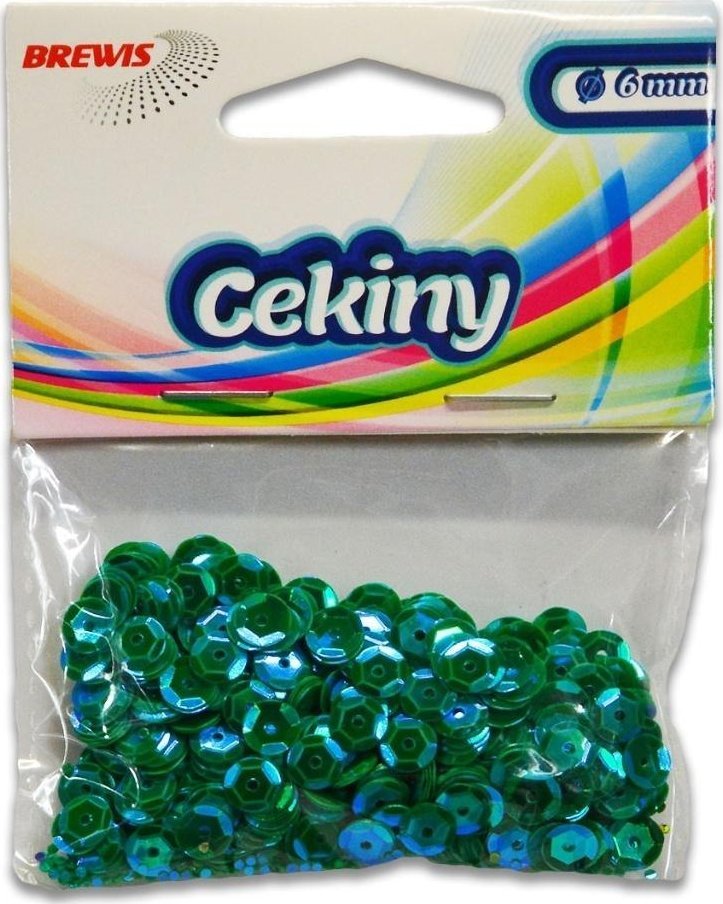 Cekiny tęczowe T 100 ciemno zielony