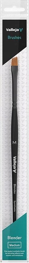 Vallejo Vallejo: B05002 - Blender - Flat Angled Brush - Synthetic M