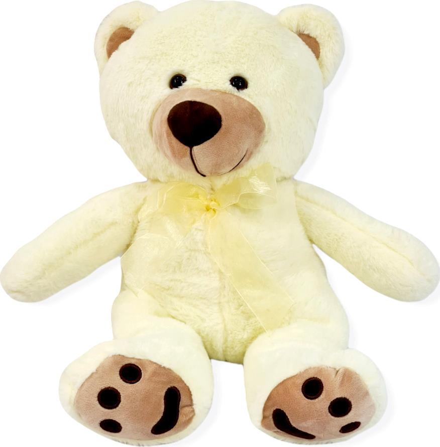 BLUBELL Mój Pierwszy Miś Pluszowy klasyczny na roczek chrzest 50 cm Biały