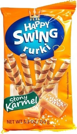 FLIS Flis Happy Swing rurki waflowe słony karmel 150 g