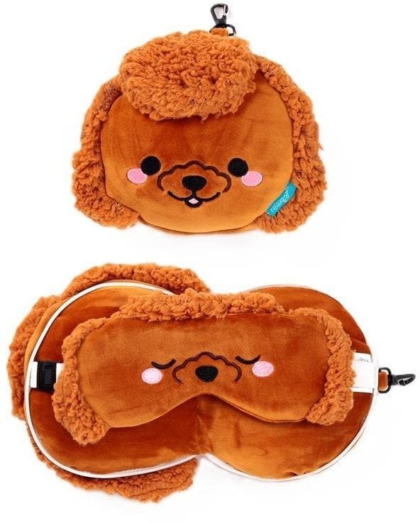 Poduszka podróżna i maska na oczy Pudel Gigi
