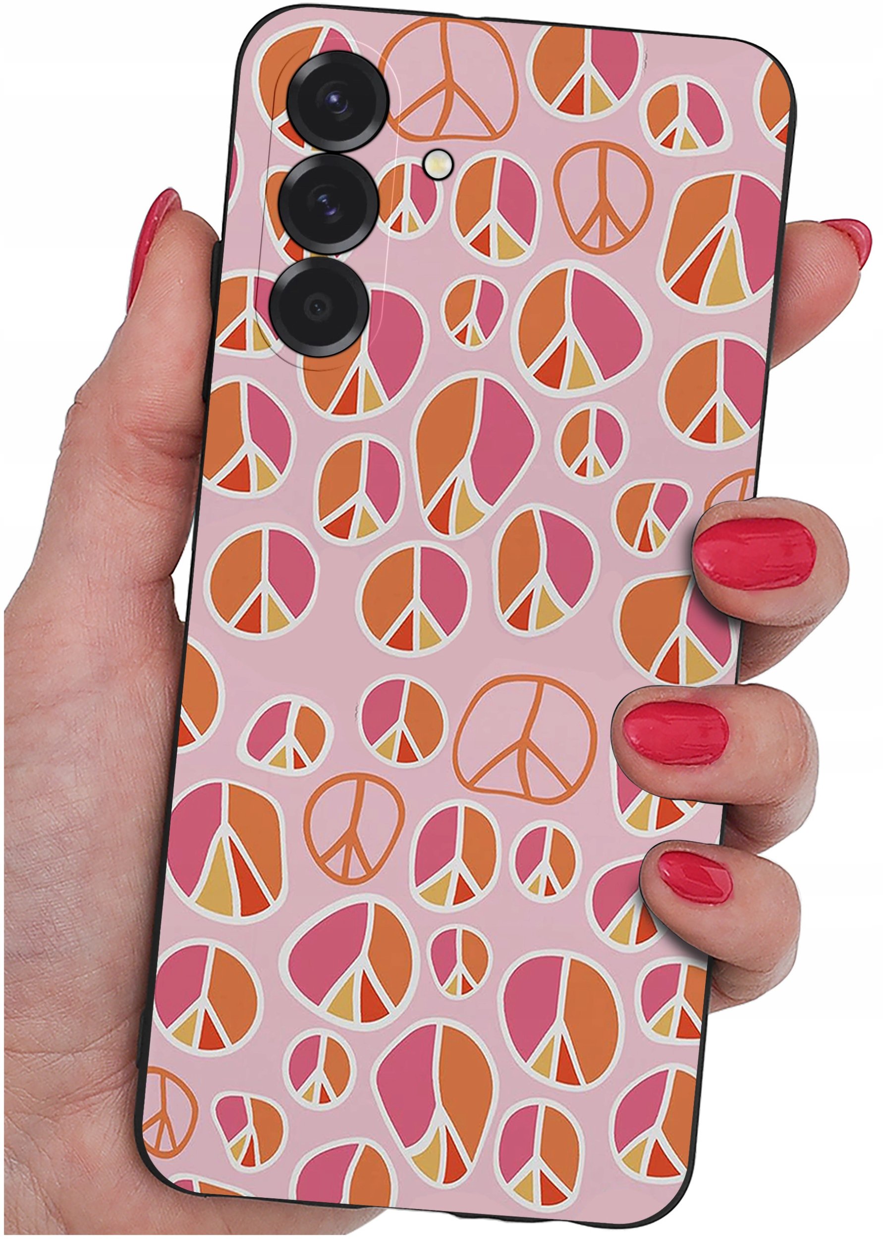 ETUI do Samsung A26 5G | WZORY | SILIKONOWE MATT CASE + SZKŁO 9H