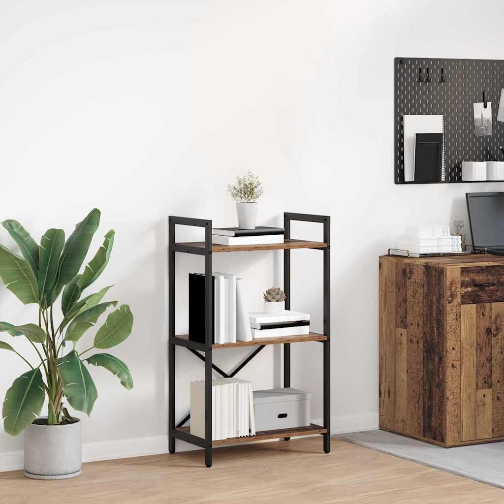 vidaXL Półka na książki Stare drewno 56 x 34 x 96 cm