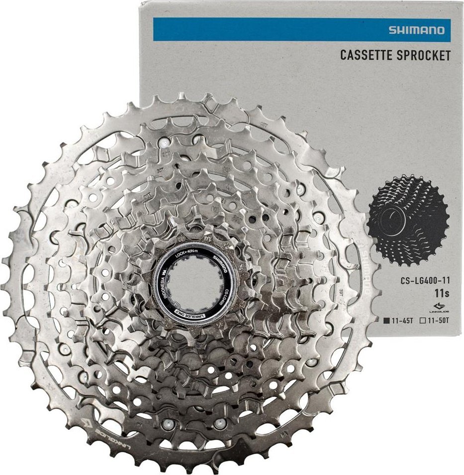 Shimano Kaseta Shimano Cues CS-LG400, 11-rz, 11-45, Linkglide, grafitowa