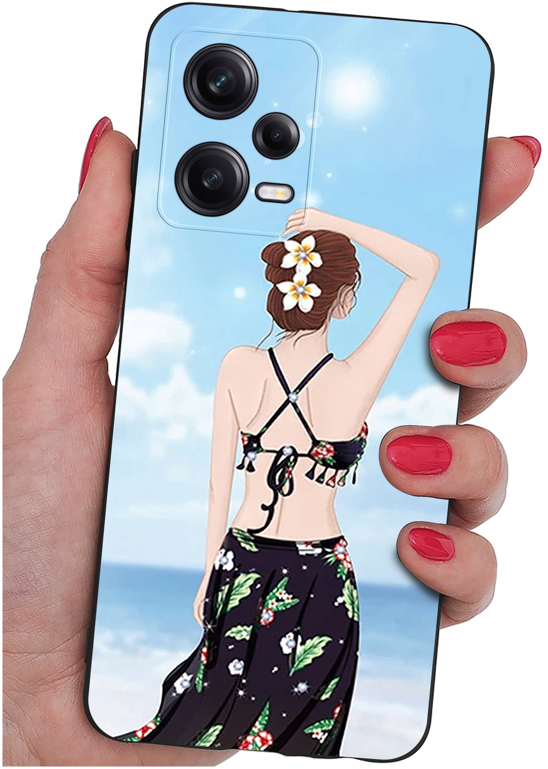 ETUI do Xiaomi Redmi Note 12 5G |Poco X5 5G | WZORY | SILIKONOWE MATT SZKŁO