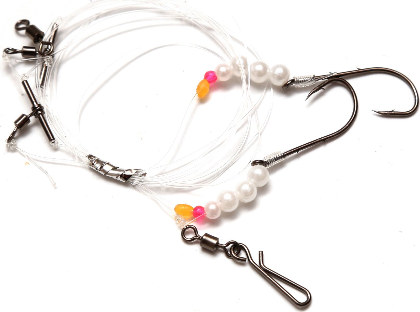 Imax Flounder Rig 1 Pearl White Bead 2 Hooks #4 (42538)