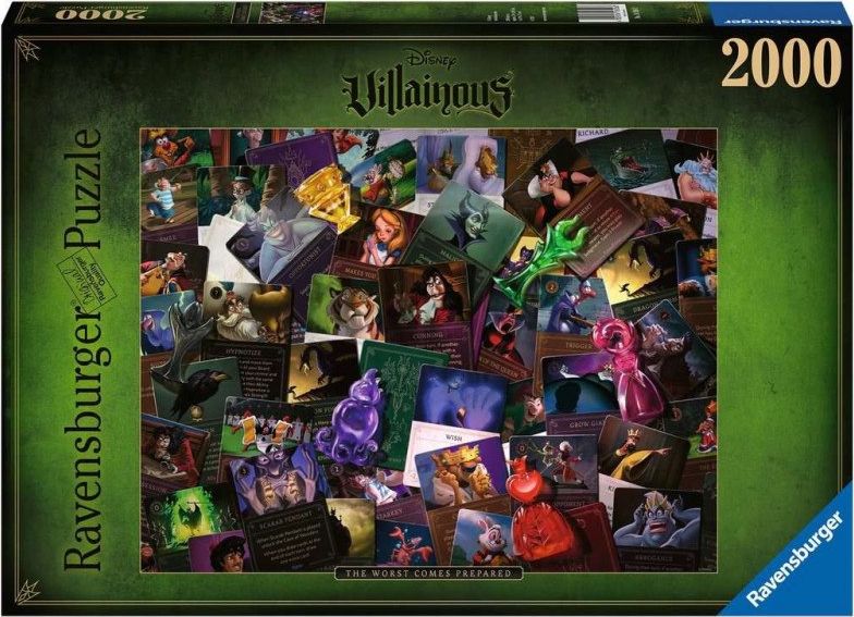 Ravensburger Puzzle 2D 2000 elementów Villainous. All Villains
