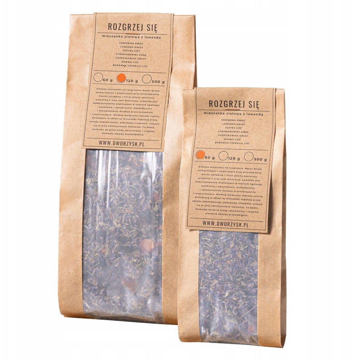Dworzysk - Rozgrzej się - Herbata sypana 60g - Opakowanie uzupełniające