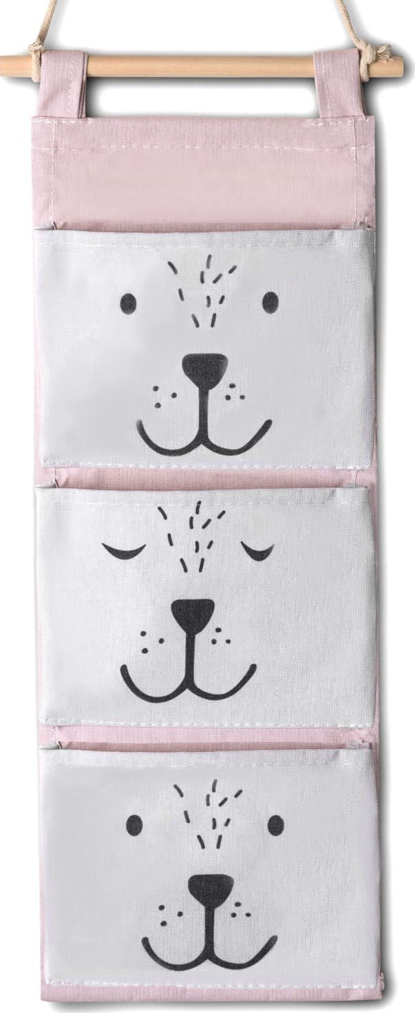 Triton Organizer wiszący na zabawki Nukido - różowy