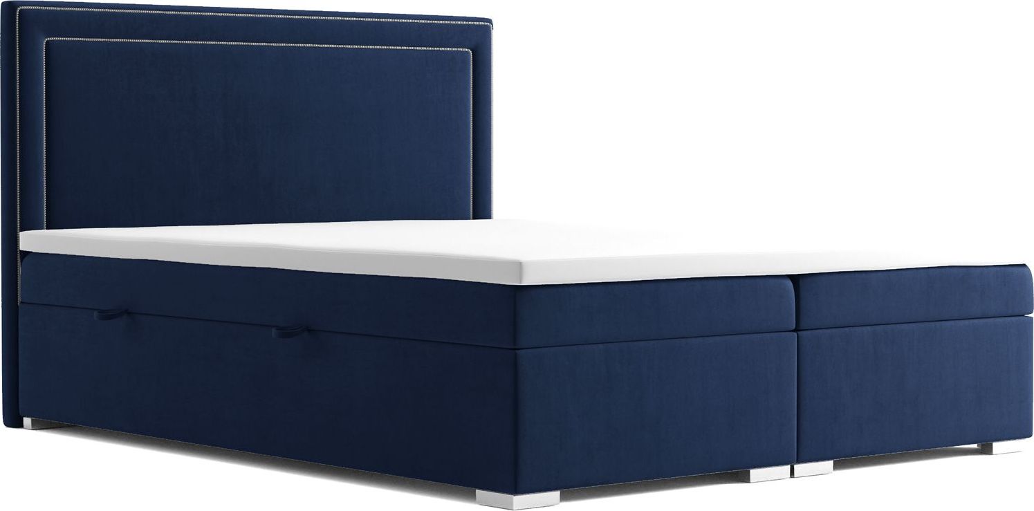 Elior Podwójne łóżko boxspring Soho 160x200 - 58 kolorów