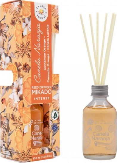 La Casa de los Aromas La Casa de los Aromas Mikado Intense patyczki zapachowe Cynamon i Pomarańcza 100ml
