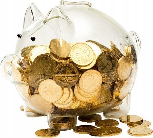 Korbi SKARBONKA ŚWINKA DEKORACYJNA SZKLANA DUŻA NA PIENIĄDZE BANKNOTY MONETY