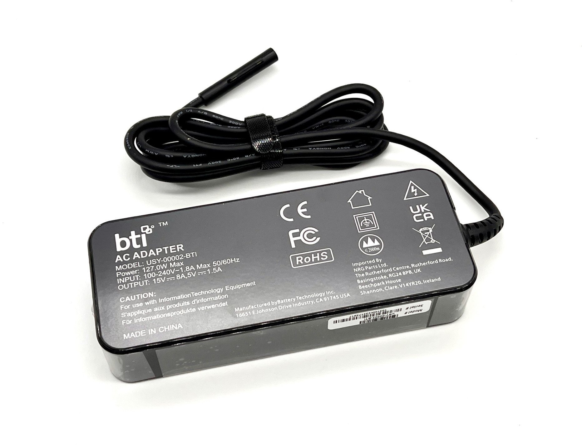 BTI 127W 15V 8A AC ADAPTER