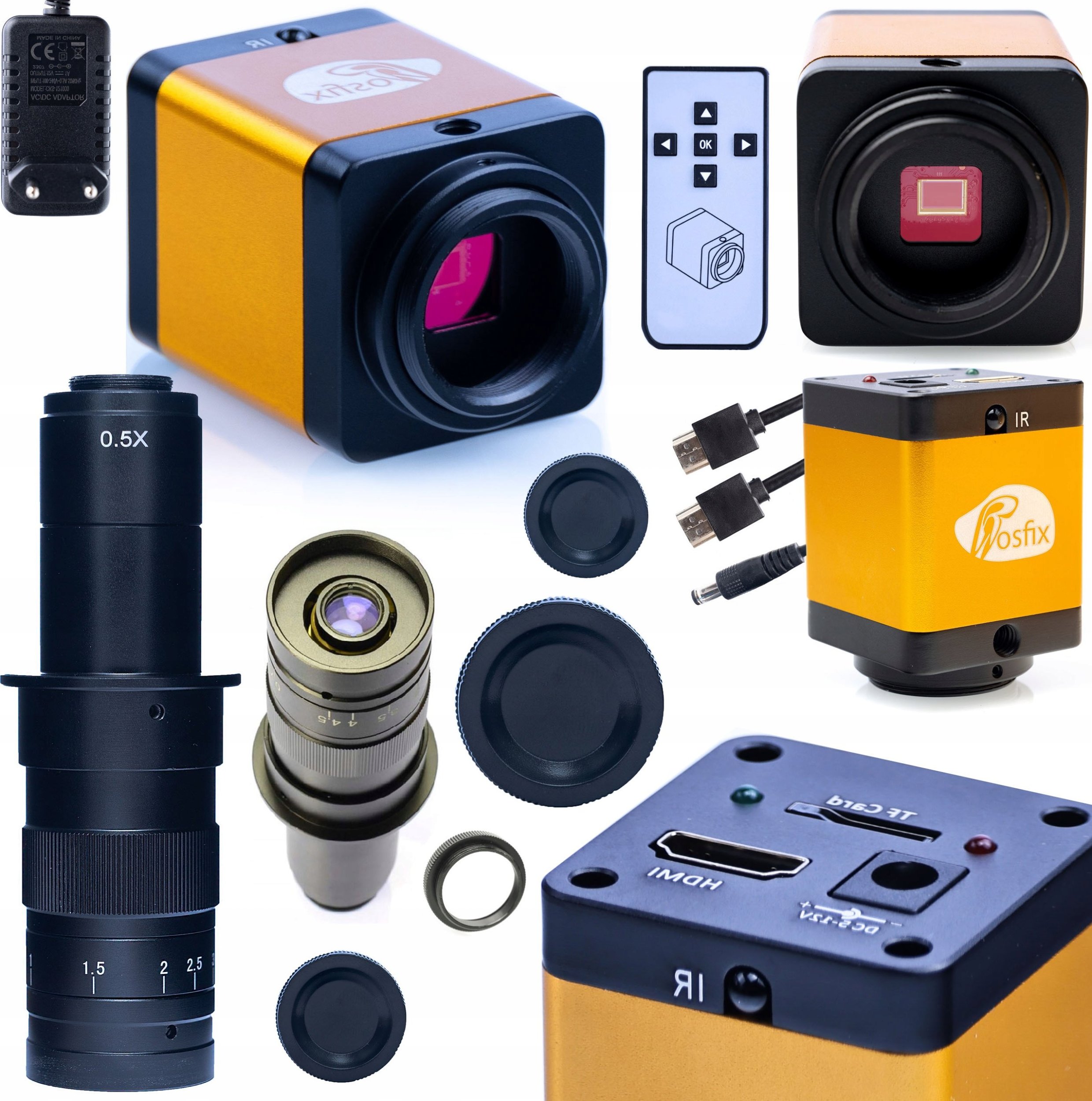 Mikroskop Rosfix MIKROSKOP CYFROWY POWIĘKSZENIE 180 RAZY Z KAMERĄ PEGASUS Pro 12MP CMOS 2W1